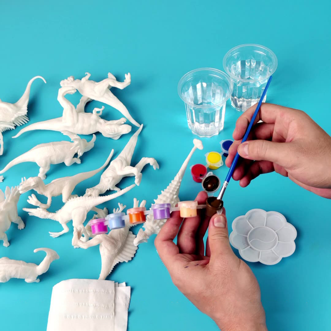 6pcs/8pcs, DIY Coloring Dinosa - Puzzle Blank White review and price
