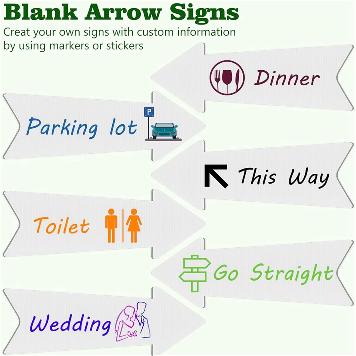 (AIMA) Directional Arrows Sign - Yard Sign Blank review and price
