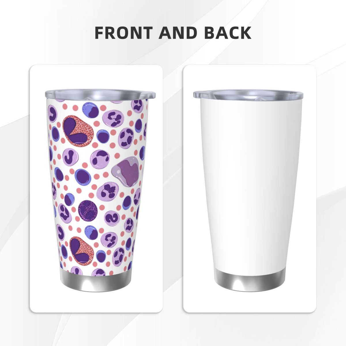 Large White Blood Cell Pattern - Tumbler 20Oz White review and price