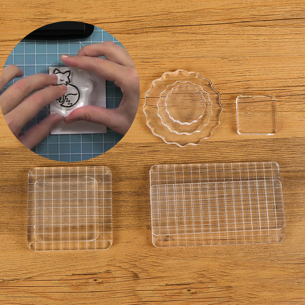 Clear Acrylic Stamp Block Use  - Photo Acrylic Block review and price