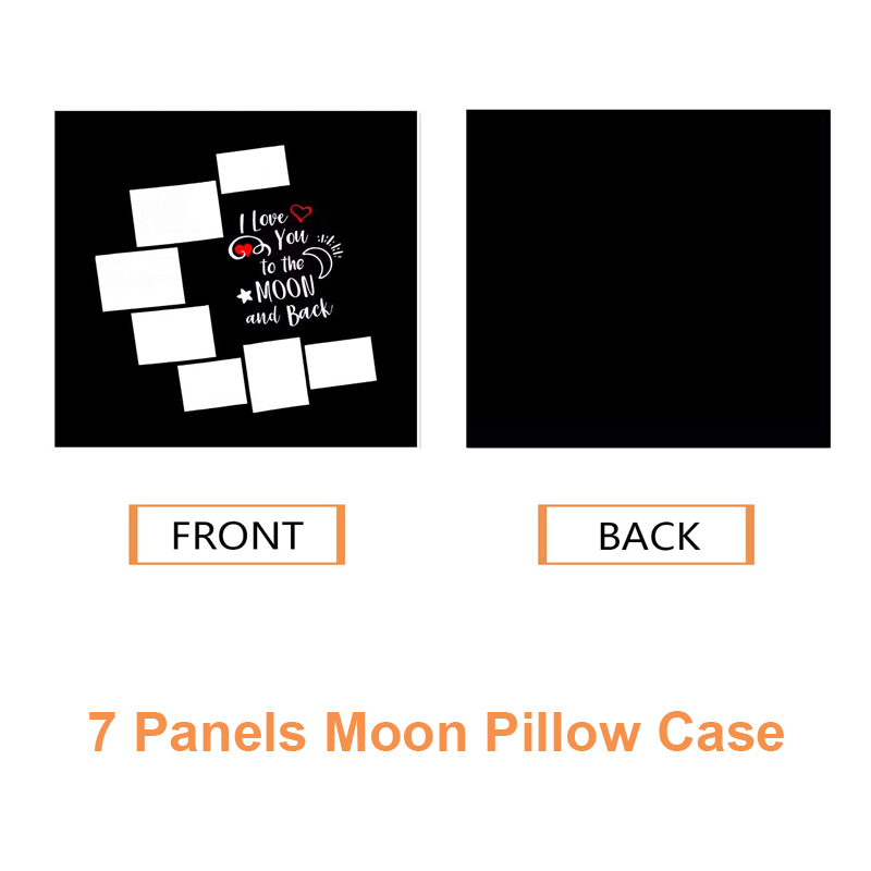 10pcs/Lot 7 Panels Blank Moon  - Pillow Cover Sublimation review and price