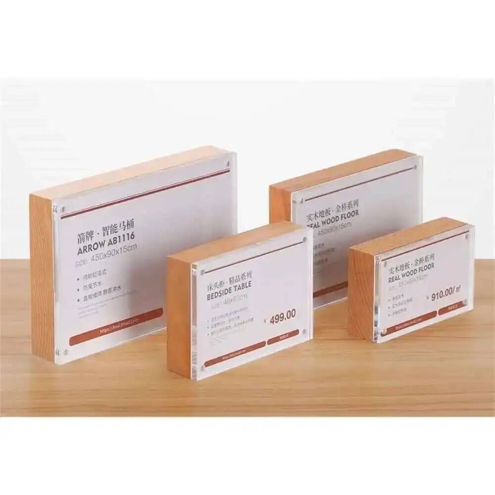 Desk Price Card Display Magnet - Photo Acrylic Block review and price