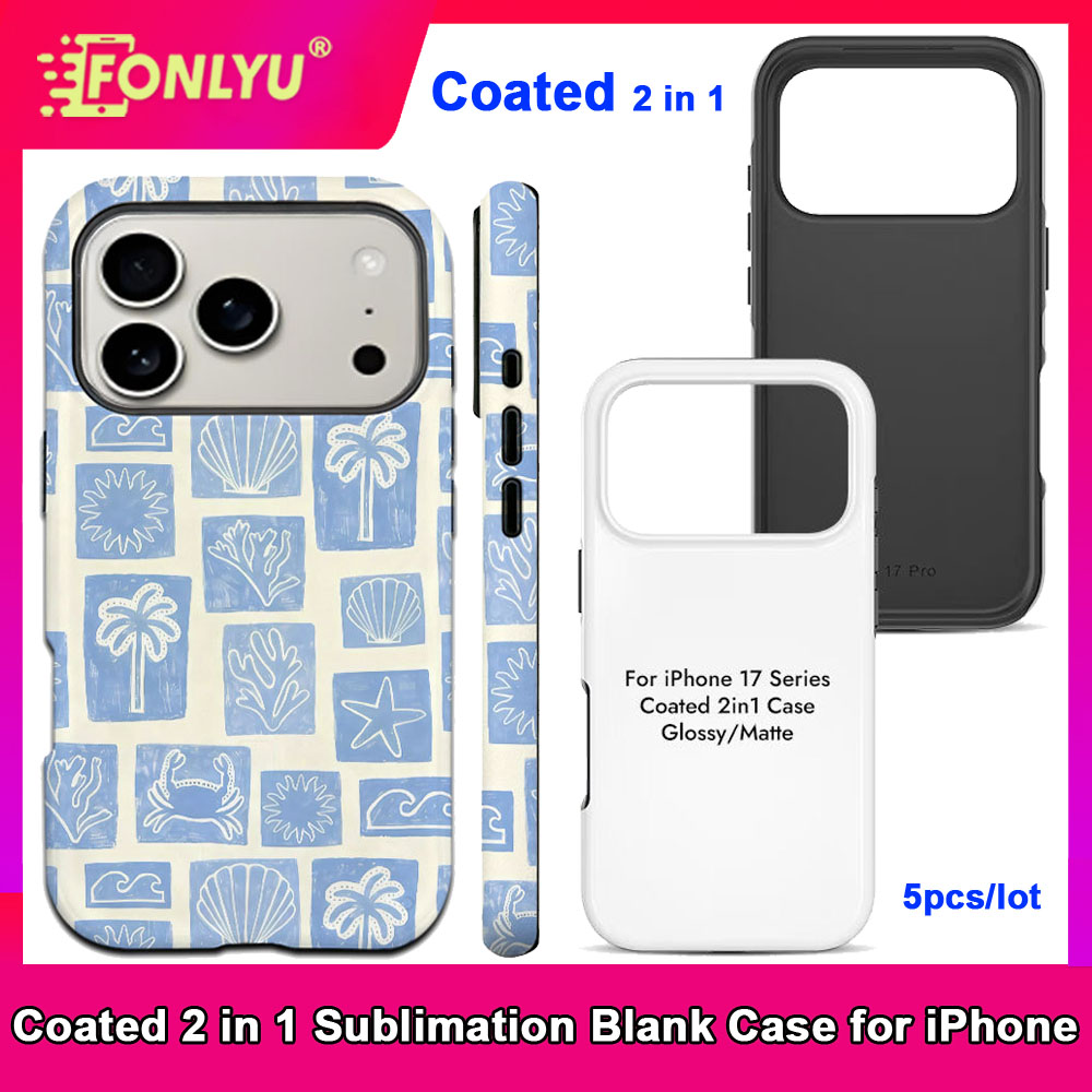 FONLYU 5pcs Coated 2 in 1 Blan - Phone Case Blank Print review and price