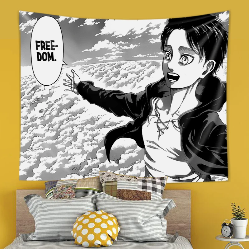 Eren Yeager Freedom Manga Post - Canvas Wrap Ready review and price