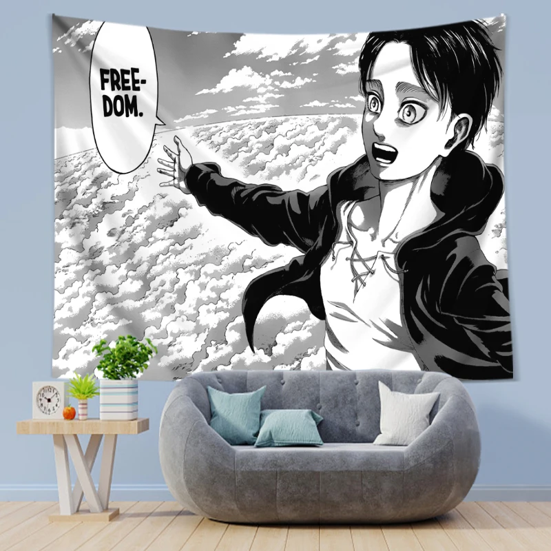 Eren Yeager Freedom Manga Post - Canvas Wrap Ready review and price