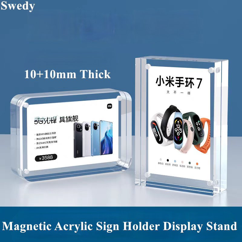 5 PCS 90x55mm Magnetic Acrylic - Photo Acrylic Block review and price