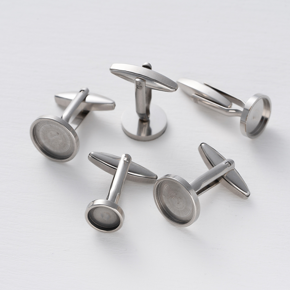 5Pcs Stainless Steel Cufflinks - Metal Photo Panel review and price