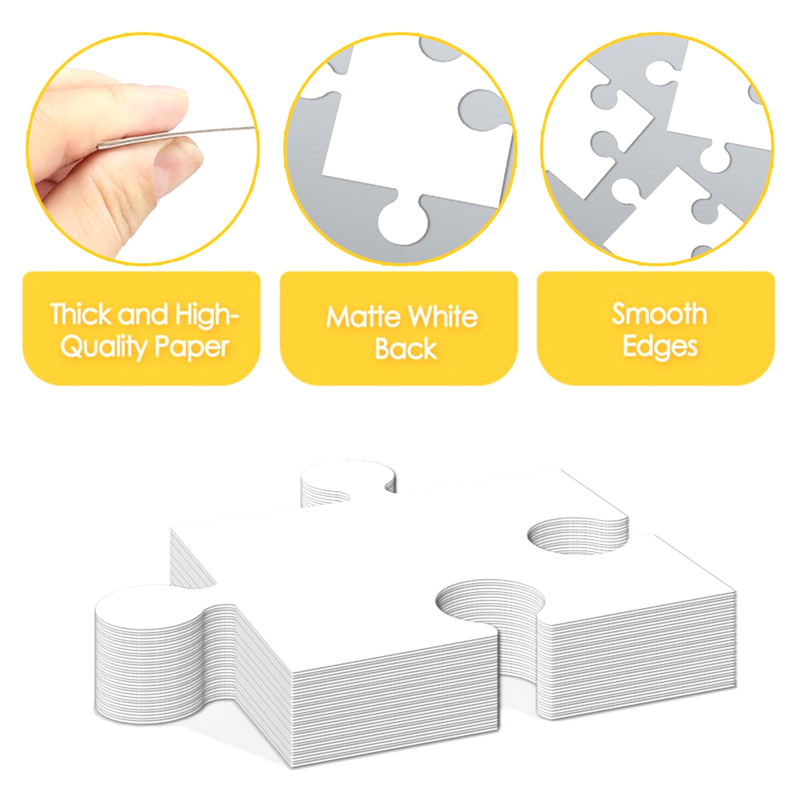 White Cardboard Blank Jigsaw P - Puzzle Blank White review and price