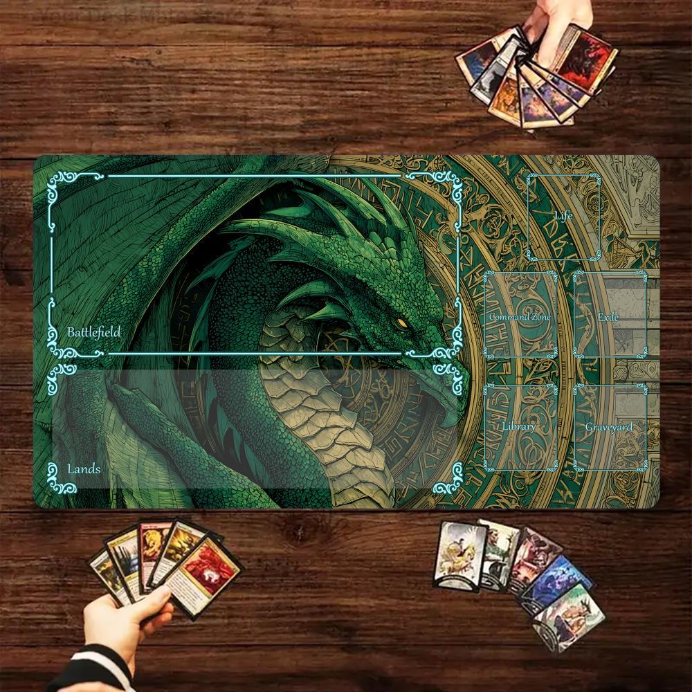 Magic Runes and Green Dragon D - Door Mat Blank review and price