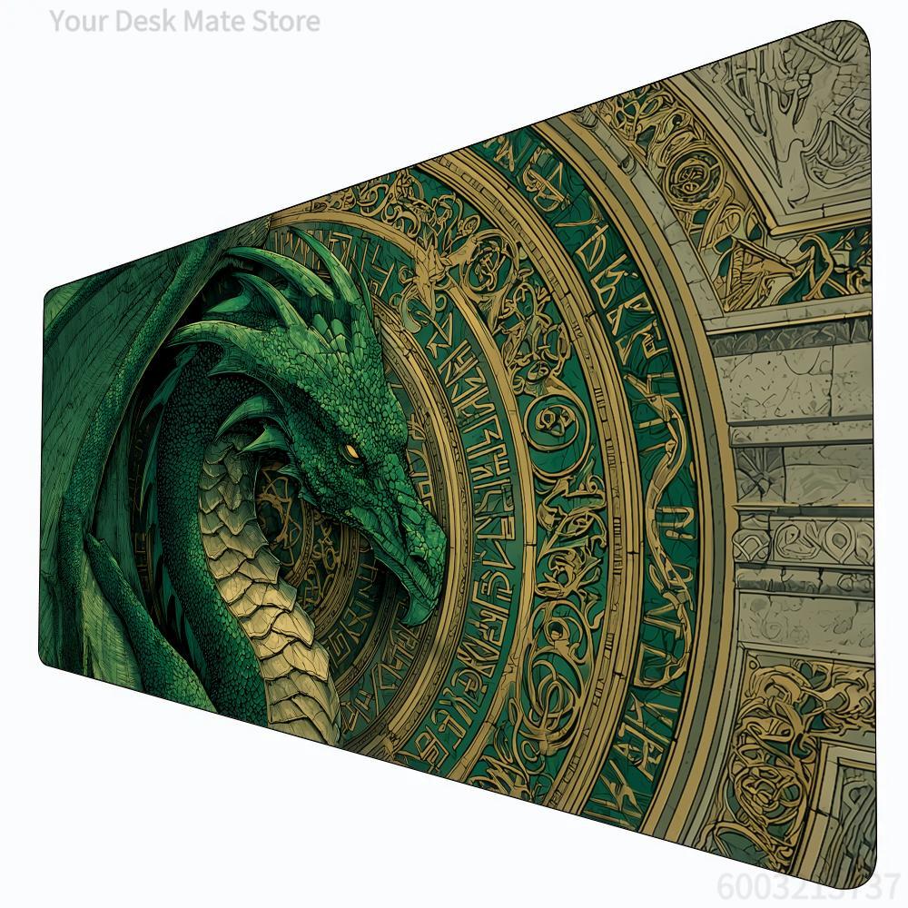 Magic Runes and Green Dragon D - Door Mat Blank review and price