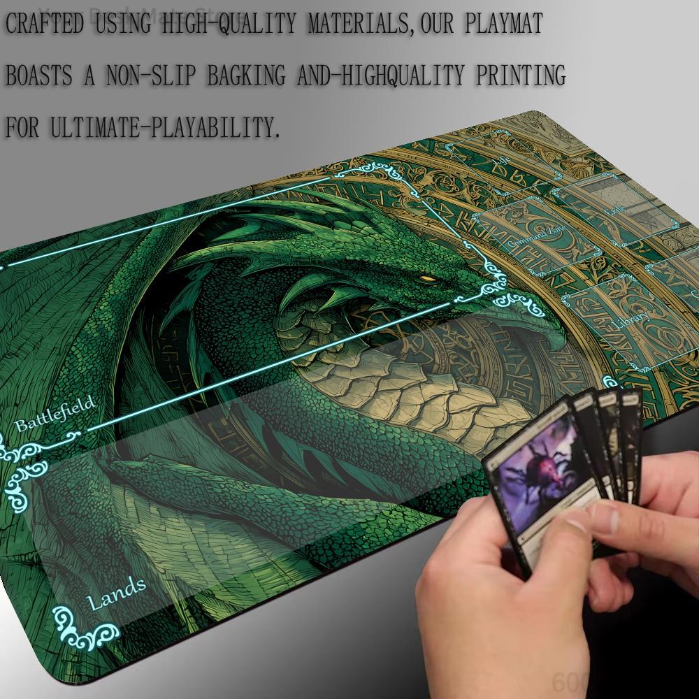 Magic Runes and Green Dragon D - Door Mat Blank review and price
