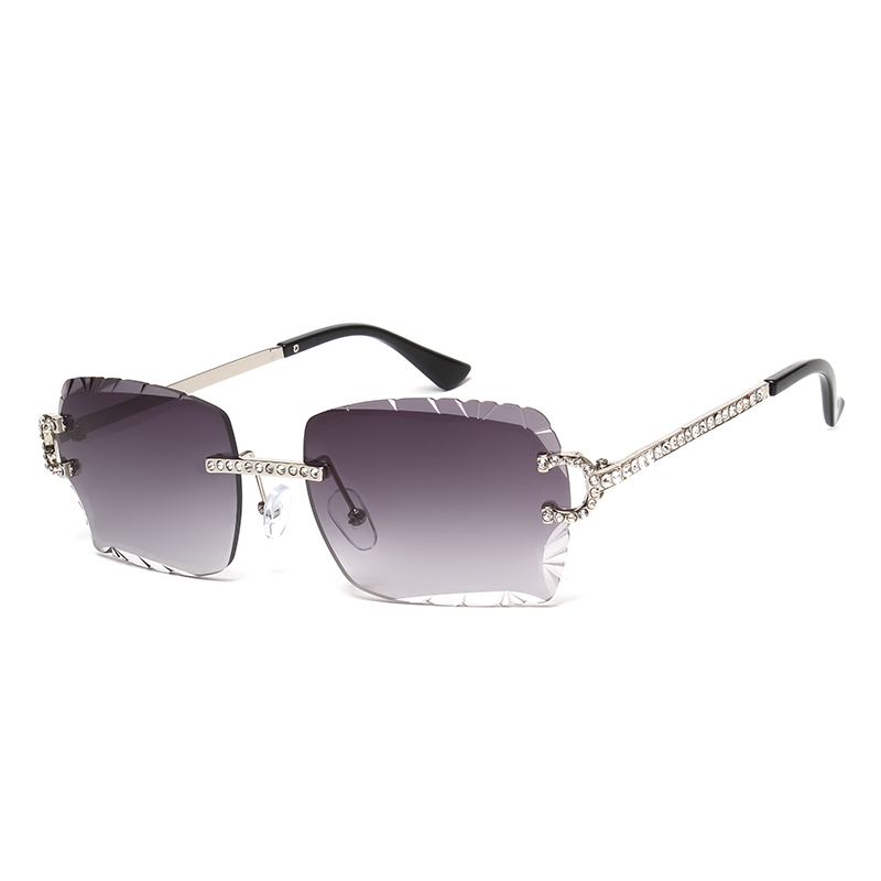 Fashion Rimless Square Sunglas - Metal Photo Panel review and price