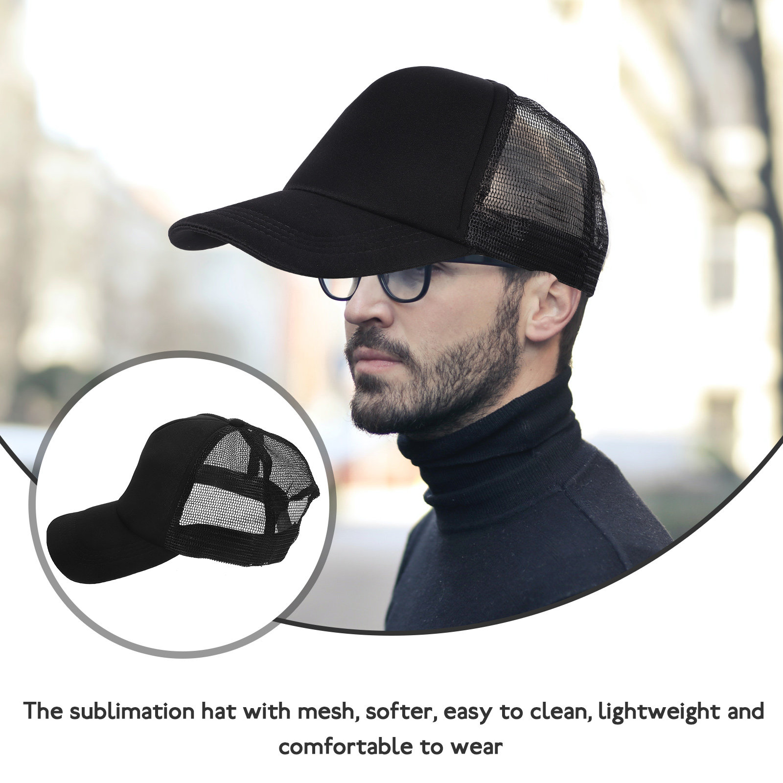 10Pcs Mesh Baseball Caps Subli - Hat Sublimation Blank review and price