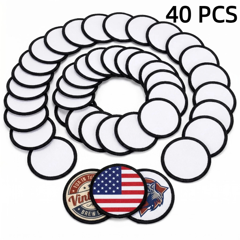 40 PCs Sublimation Patches Clo - Hat Sublimation Blank review and price