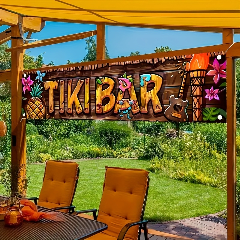 Tiki Bar Banner Tropical Hawai - Yard Sign Blank review and price