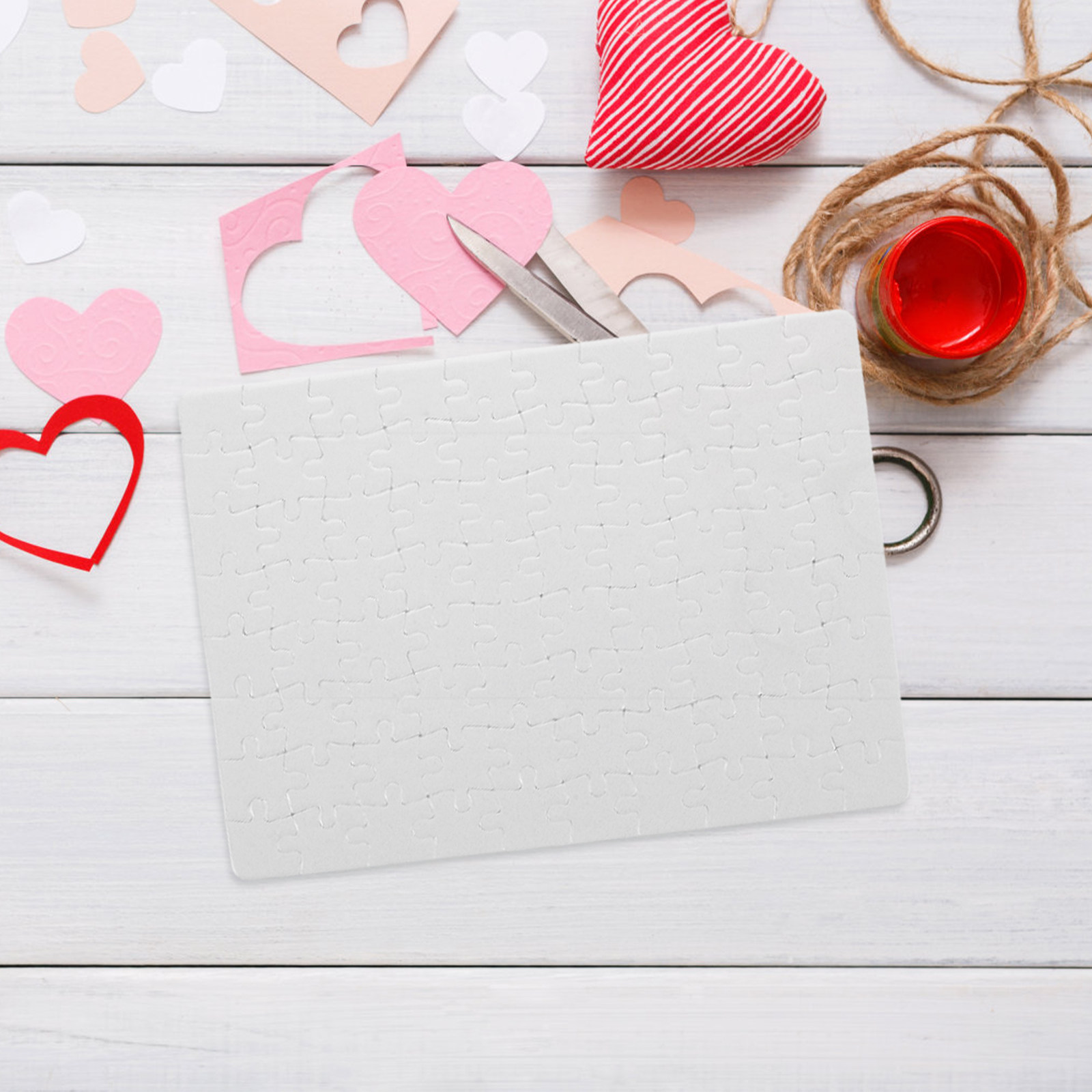 4Sheets Blank Puzzle Pieces Cr - Puzzle Blank White review and price