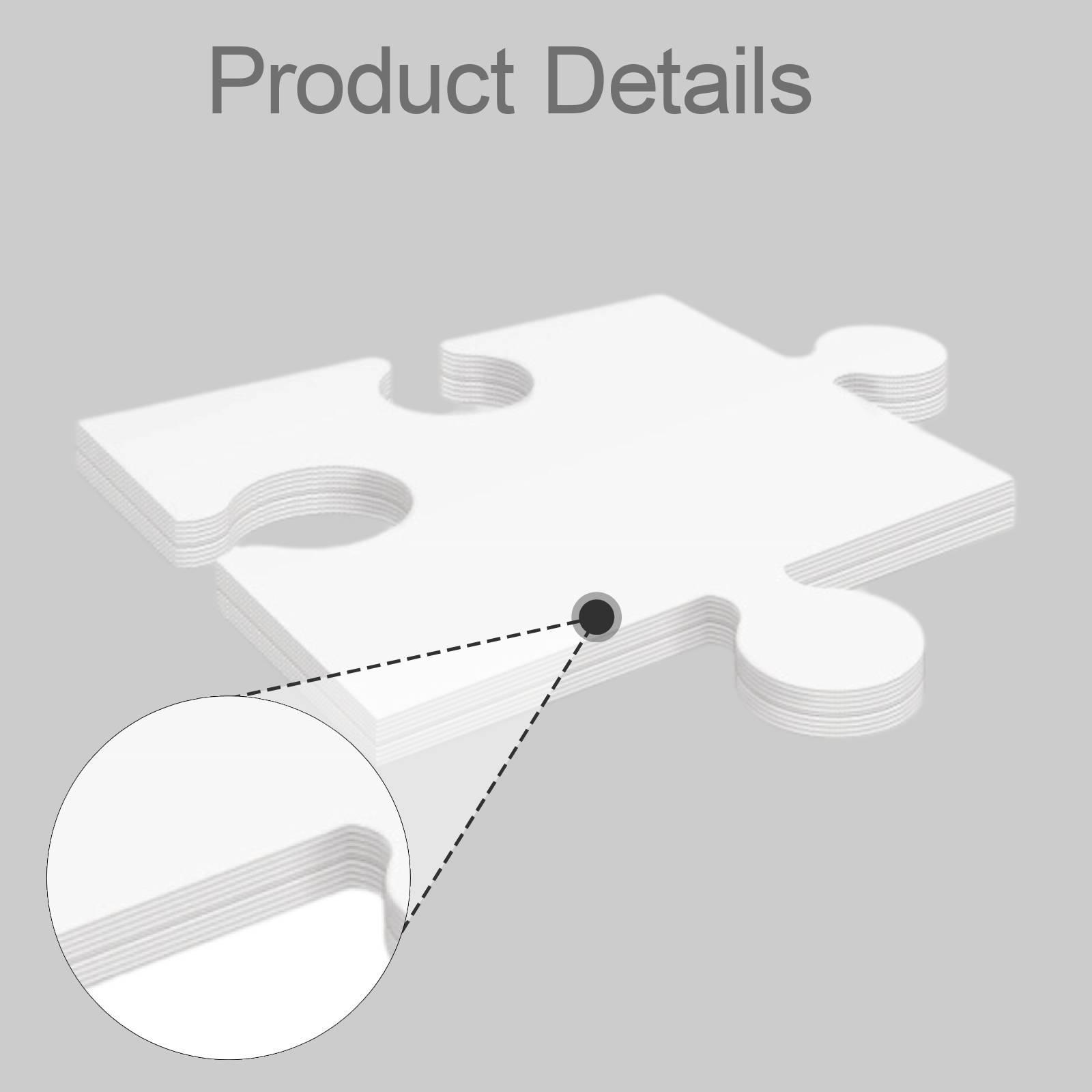 24Pcs White Cardboard Blank Ji - Puzzle Blank White review and price