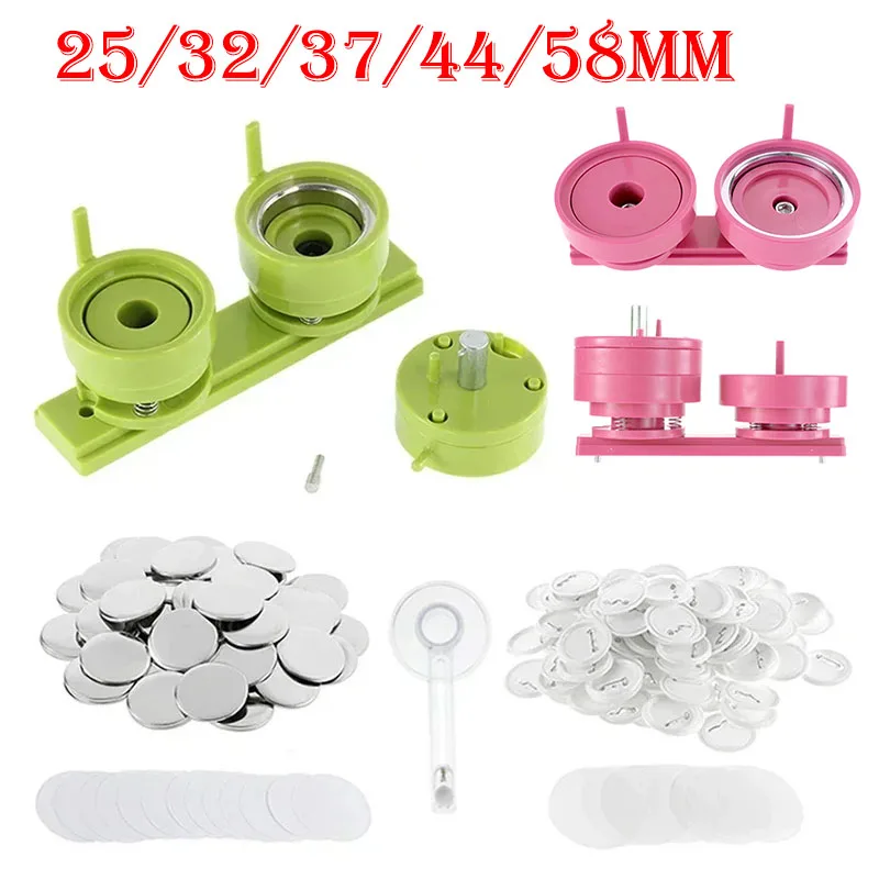 100Sets 25/32/37/44/58mm Badge - Button Badge Blank review and price
